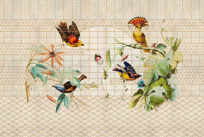 Voliere M - Custom Sized Wallpaper Mural (per m2)