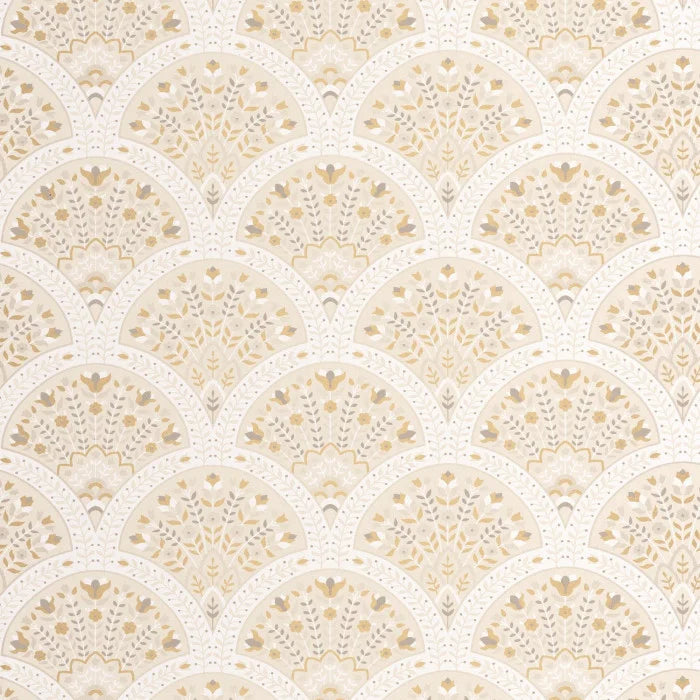 Wallace Wallpaper - Beige Creme