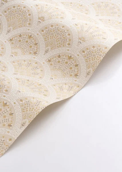 Wallace Wallpaper - Beige Creme