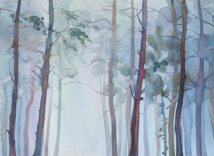 Watercolour Forest Mural