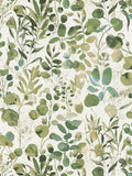 Watercolour Leafy - Green