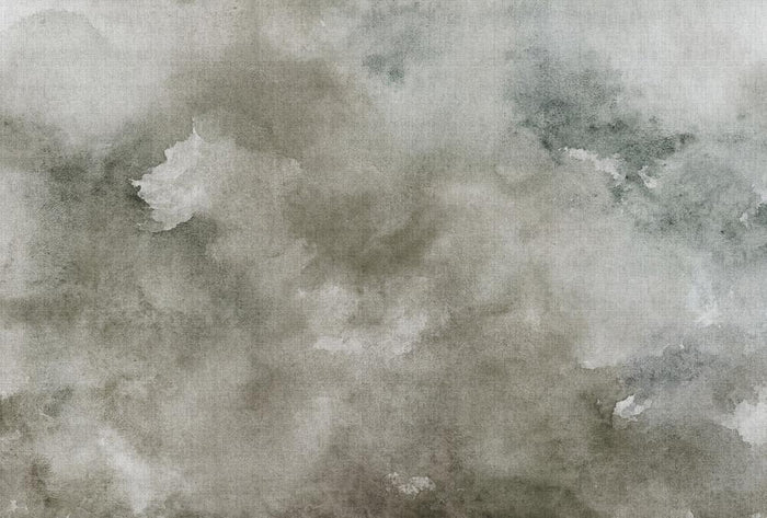Watercolours - Custom Sized Wallpaper Mural (per m2) - Grey