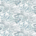 Waterfall Gardens Florence Broadhurst Wallpaper - Blue