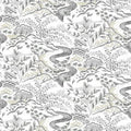 Waterfall Gardens Florence Broadhurst Wallpaper - Gray