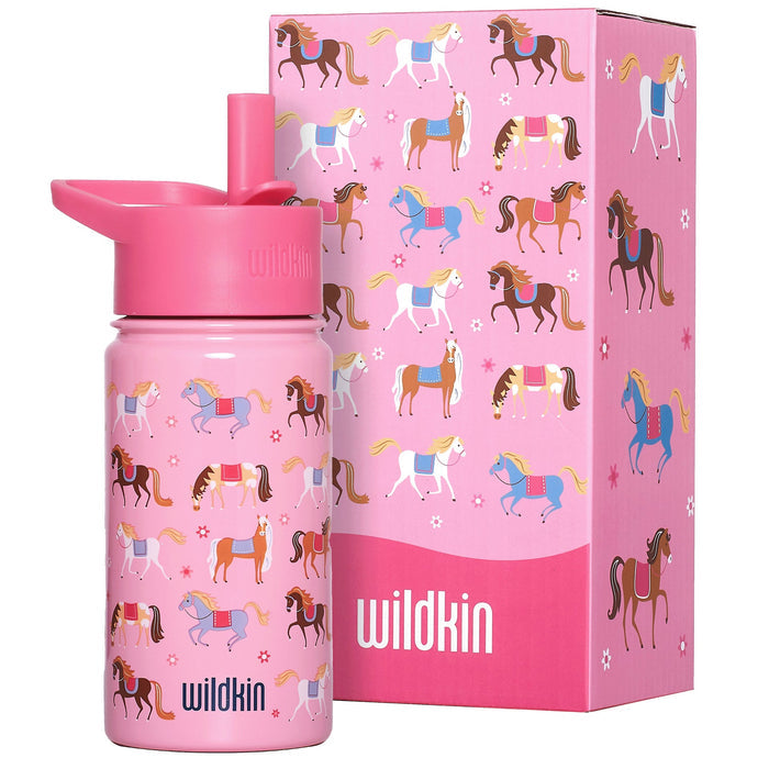 Wildkin Horses 14oz Steel Water Bottle