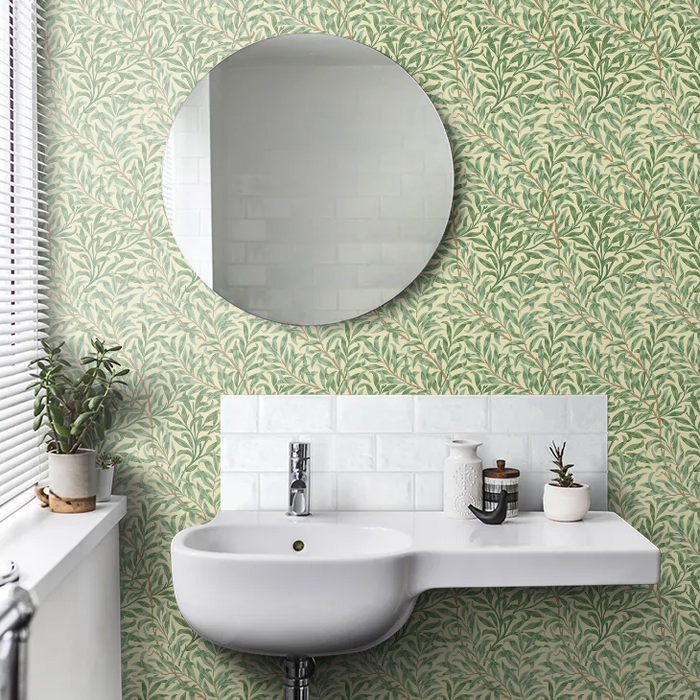 Willow Boughs Wallpaper - Morris - Green