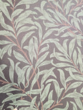 Willow Leaf Wallpaper - Black and Green