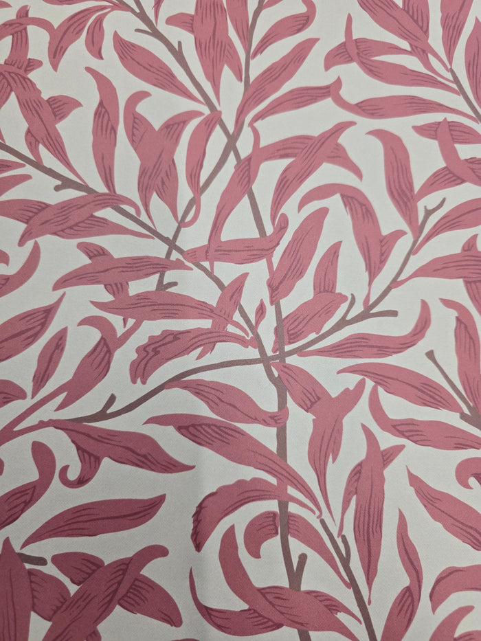 Willow Leaf Wallpaper - Burnt Red