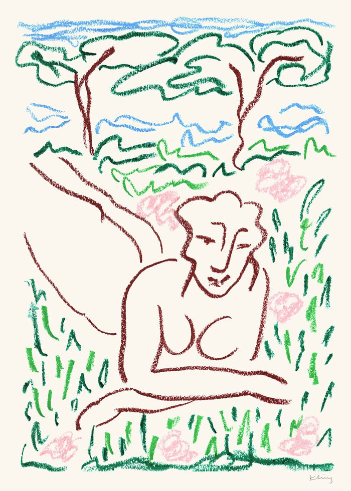 Woman in Grass by Karolina Kling
