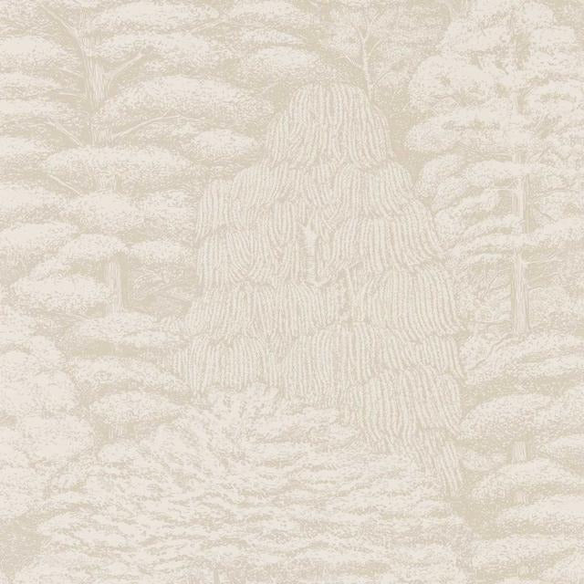 Woodland Toile Wallpaper - Ivory and Neutral