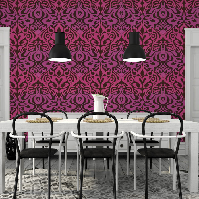 Woodstock Wallpaper - Purple
