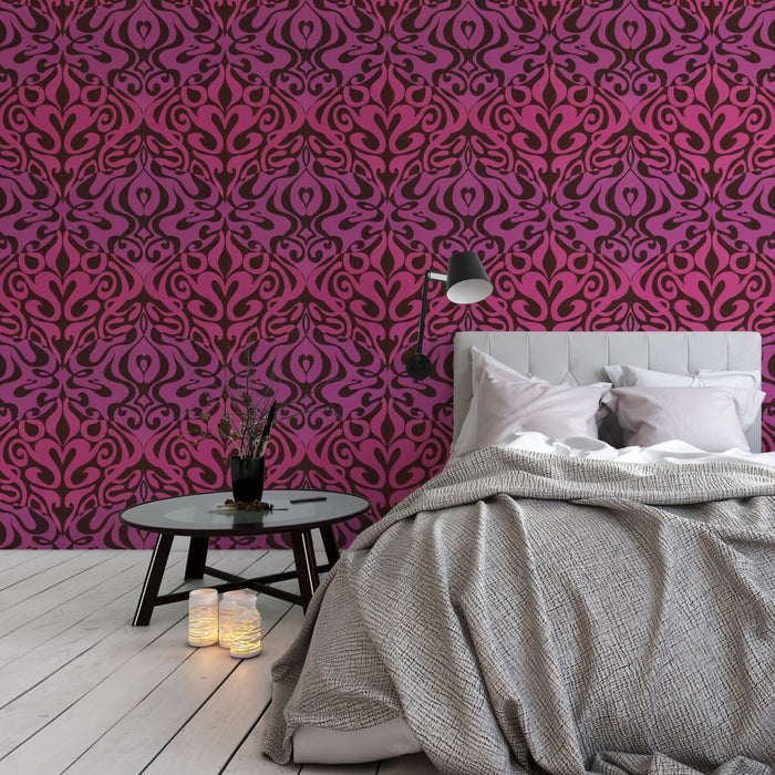 Woodstock Wallpaper - Purple