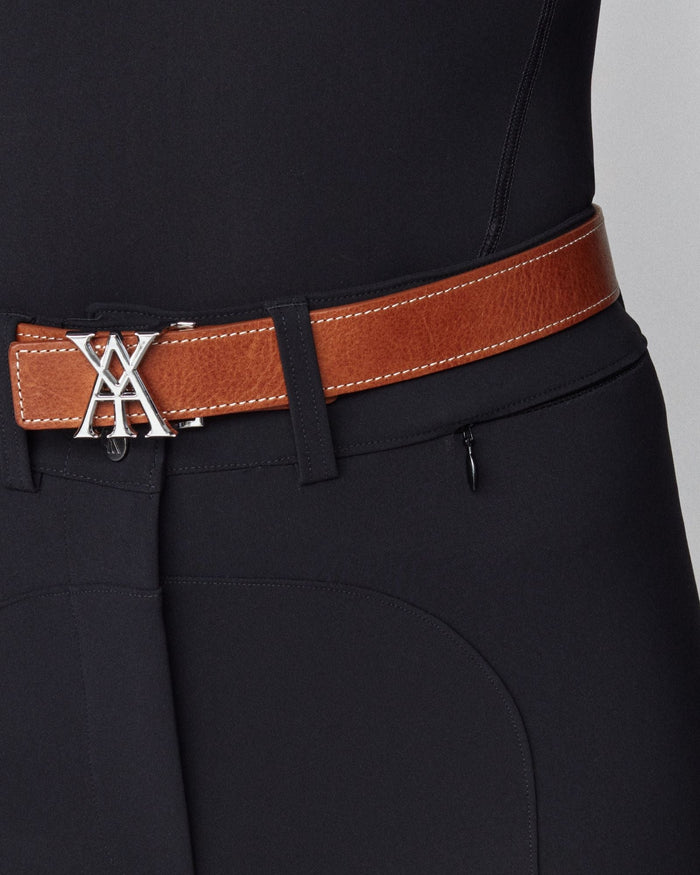 Yagya Signature Belt Brown Silver - Equiluxe Tack