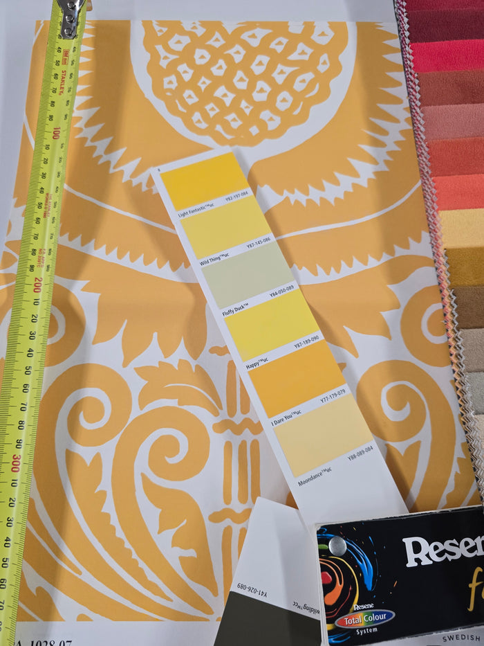 Zappa - Custom Sized Wallpaper Mural (per m2) - Yellow
