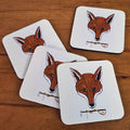 Zeppa Studios - Fox Mask Beverage Coasters