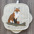 Zeppa Studios - Sitting Fox Chef's Pot Holder Set